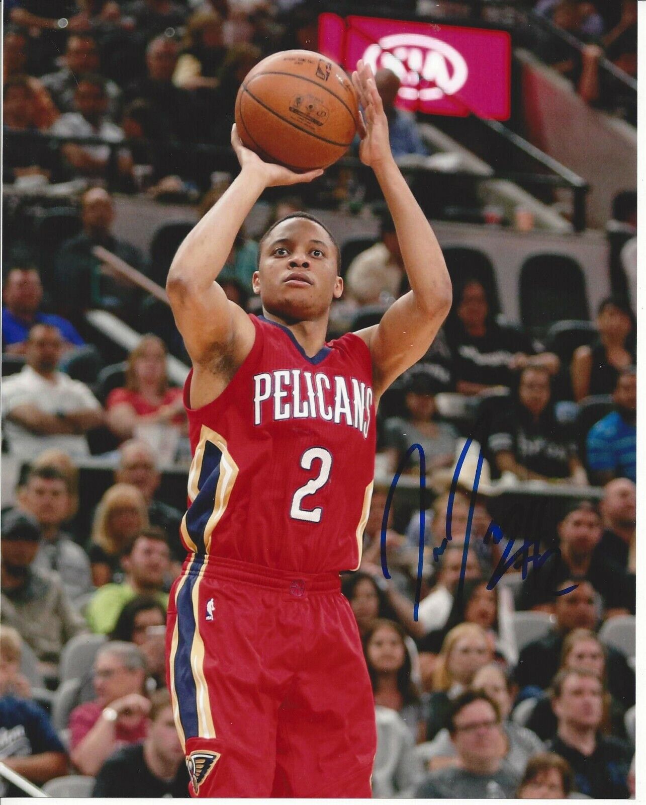 Tim Frazier autographed 8x10 New Orleans Pelicans#S377