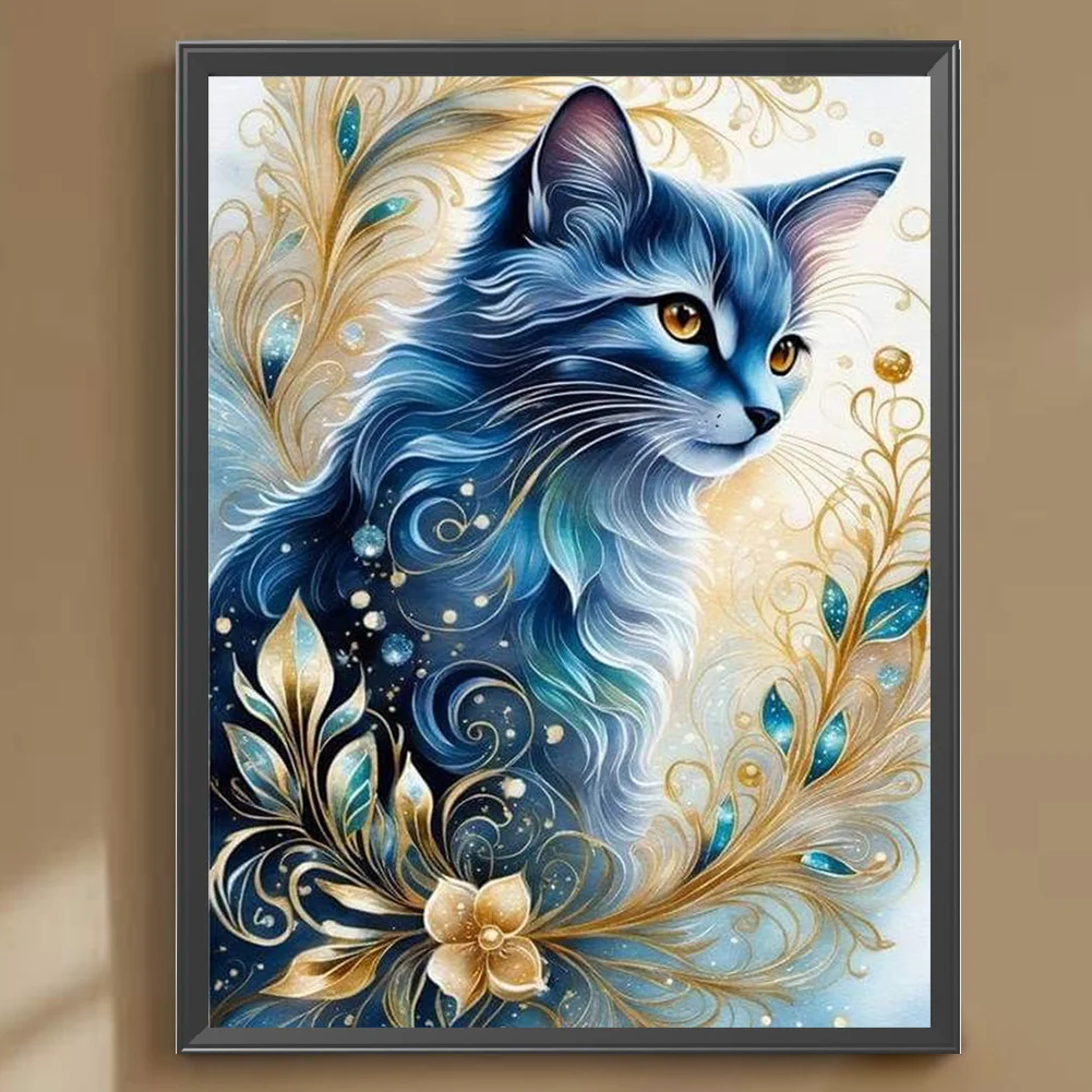 Diamond Painting - Full Round Drill - Cat(Canvas|30*40cm)