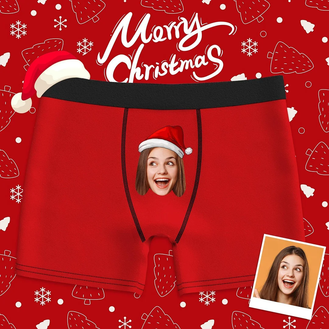 Custom Photo Boxer, Face Underwear Colorful Gifts for Him