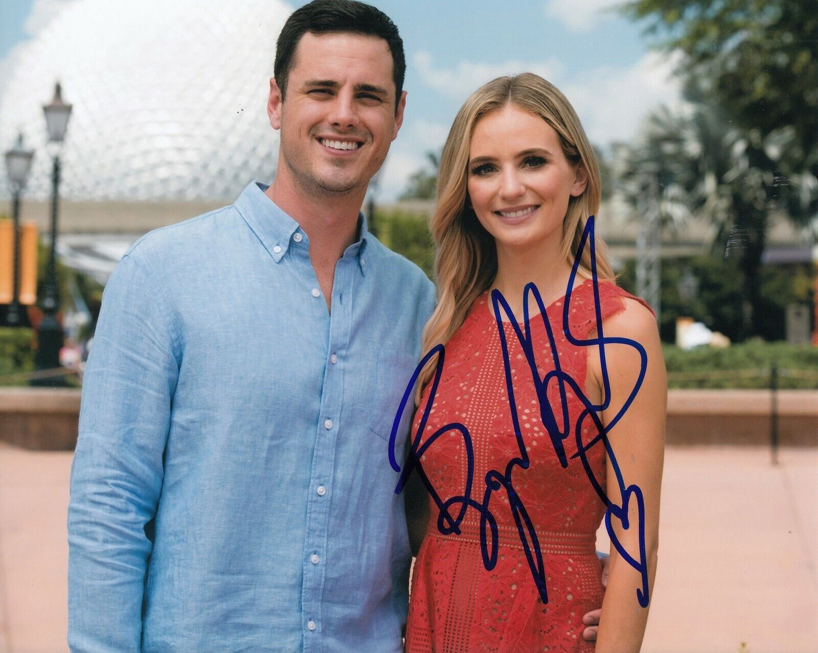 BEN HIGGINS signed (THE BACHELOR) Reality TV Star 8X10 *BACHELORETTE* W/COA #6