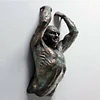 Antique sculpture on wall art bronze statue