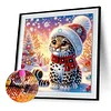 Christmas Leopard - Diamond Painting - Partial Special Shaped Drill(Canvas|30*30cm)