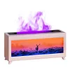 Fireplace Air Humidifier with Remote Control Essential Oil Diffuser (White EU)