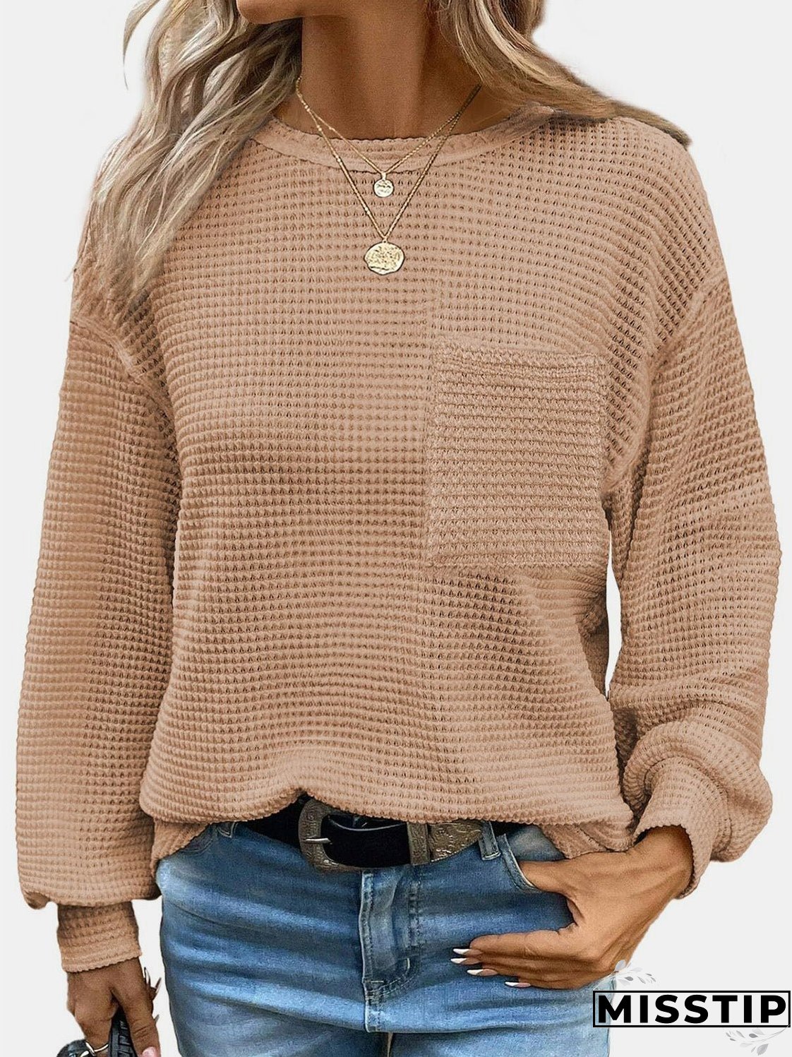 Round Neck Long Sleeve T-Shirt