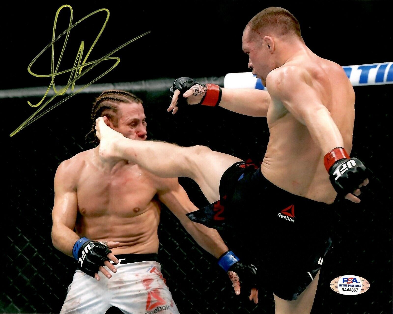 Petr Yan autographed signed 8x10 Photo Poster painting UFC PSA COA No Mercy Urijah Faber