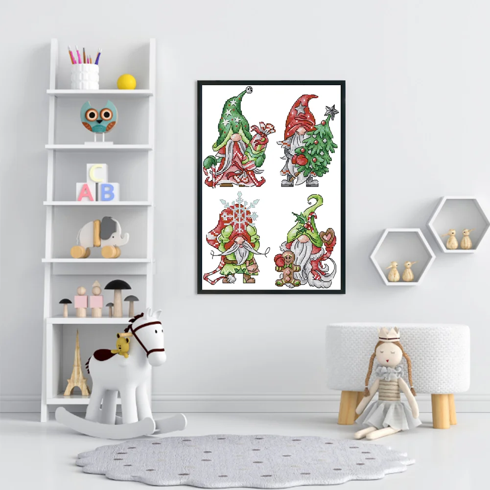 14CT Partial Counted Cross Stitch - Goblin(22*30cm)