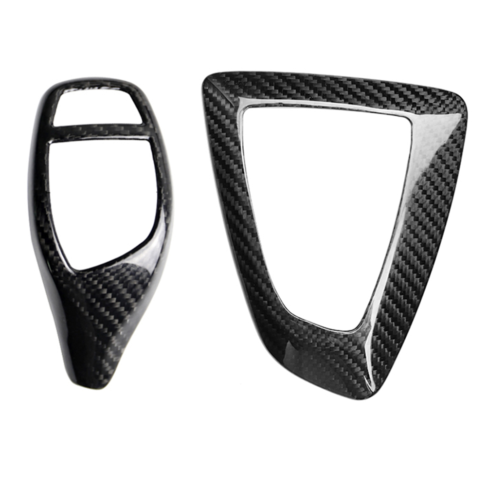 

Carbon Fiber Shift Panel Frame Knob Cover for BMW 1 2 3 4 Series LHD RHD, 501 Original