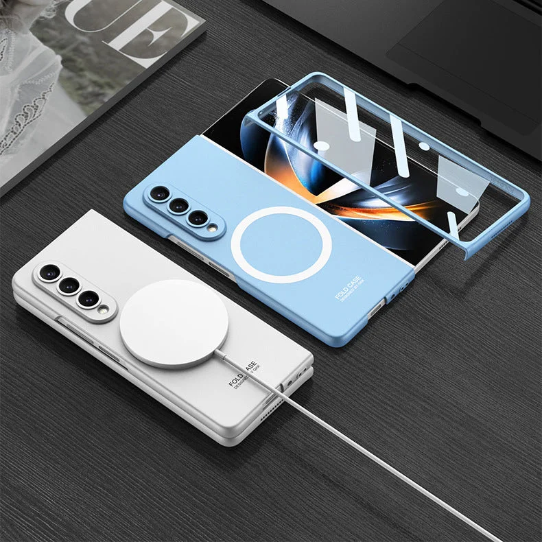 Applicable To Samsung ZFold3/ZFold4 Ultra-Thin Shell Film Wireless Charger Phone Case
