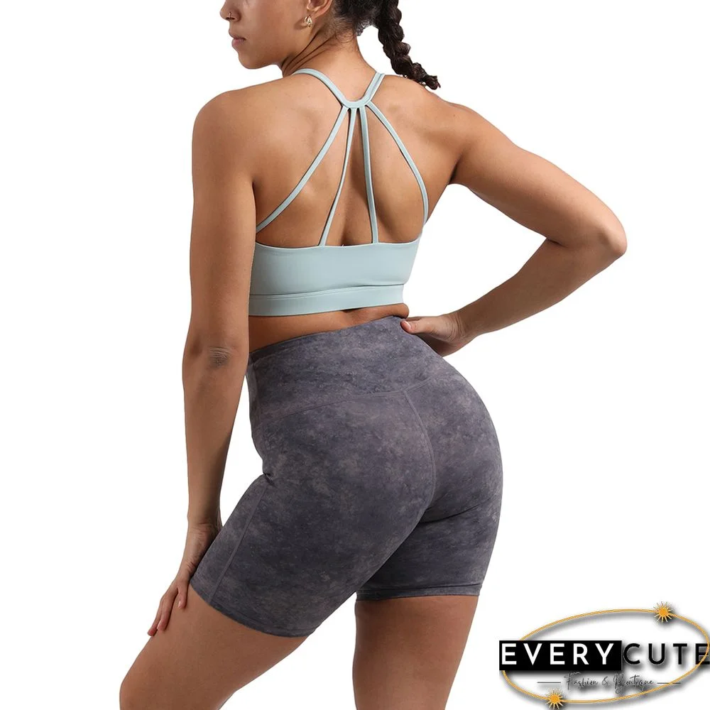 Green Fitness Shockproof Sport Bra