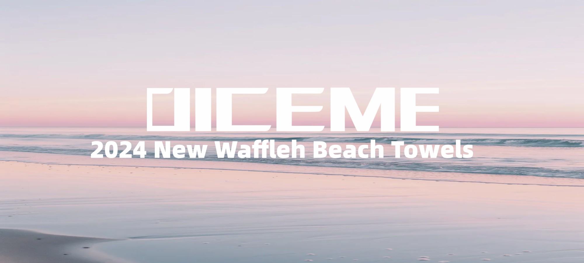 2024 New Waffle Beach Towels