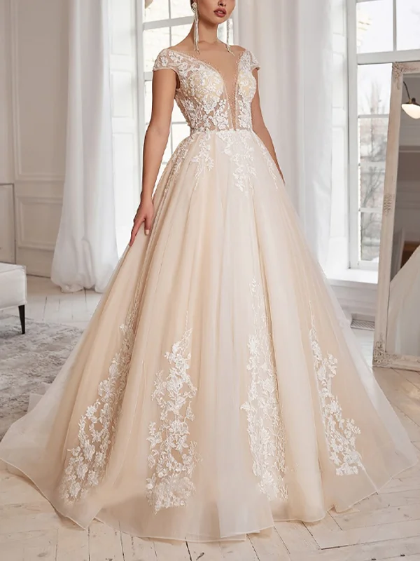 Lace Short Sleeve Solid Color Maxi Dress