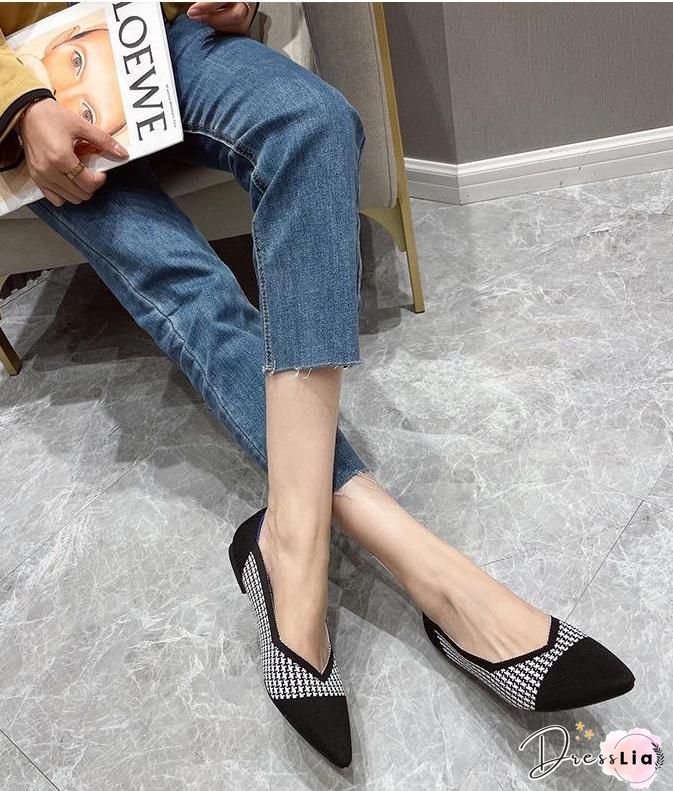 Colorblock Studded Patch Slip-On Shoes