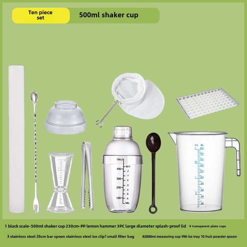 Schick Cup Hand Rocker Pot Shaker With Scale Milk Tea Shop Shake Cup Set Shake Milk Tea Tool Drink Tool