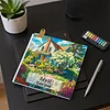 3PCS Scenery Coloring Book Set Mindfulness Art Books for Adults 
