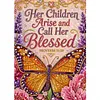 Orange Butterfly Blessing Diamond Painting Kits for Adults Beginners 30x40cm
