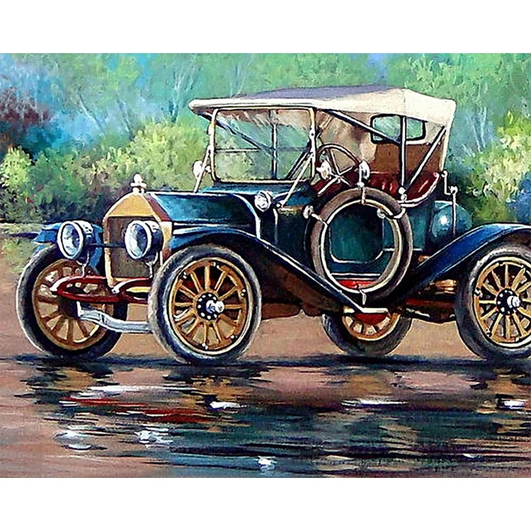 Vintage Cars - Painting By Numbers - 50*40CM gbfke