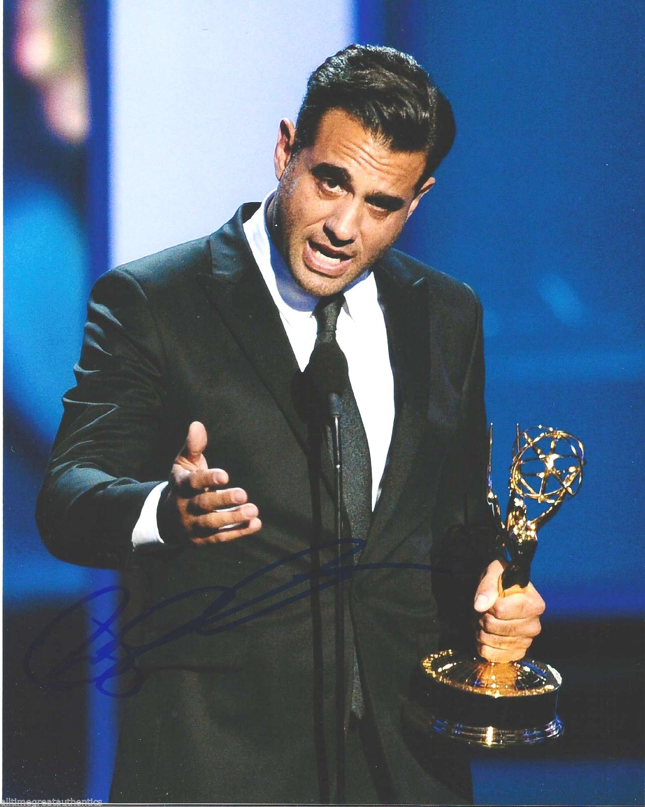 BOBBY CANNAVALE SIGNED BOARDWALK EMPIRE EMMY AWARD 8X10 Photo Poster painting w/COA CHEF PROOF