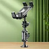 Car Phone Holder Anti-Slip Aluminum Drill Base Phone Rack Dashboard Phone Stand