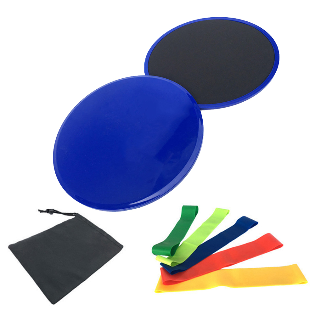 

1 Set Gym Exercise Gliding Disc Fitness Yoga Waist Balance Training Pads, Black, 501 Original