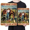 And She Lived Happily Ever After - Vintage Metal Signs - 20*30cm/30*40cm - Western&Farm