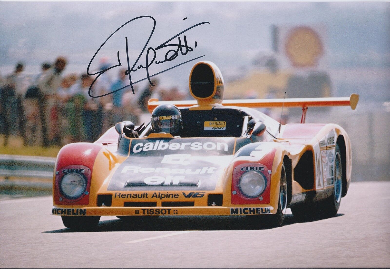 Jean RAGNOTTI SIGNED RENAULT Alpine V6 Autograph 12x8 Photo Poster painting AFTAL COA