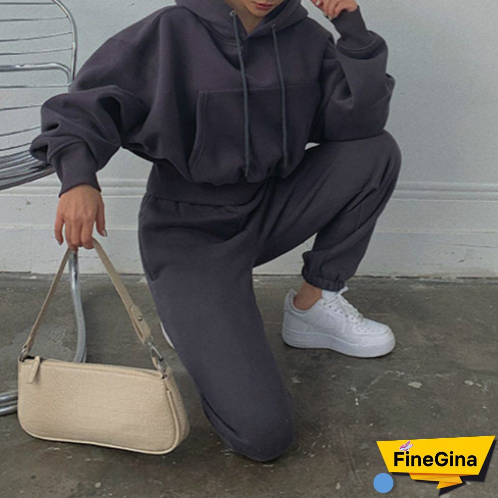 Two-Piece Sports Sweater Suit