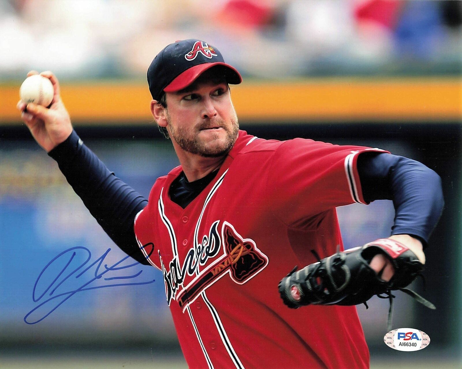 Derek Lowe signed 8x10 Photo Poster painting PSA/DNA Atlanta Braves Autographed