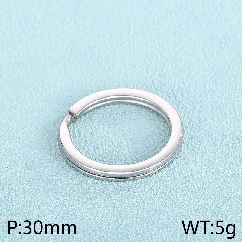 1 Piece Stainless Steel 18K Gold Plated Round