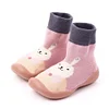 Kid Baby Girl Toddler First Walker Knit Booties Unisex Baby Shoes Soft Rubber