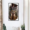 Diamond Painting -DIY Full Square Drill Gentleman Cat