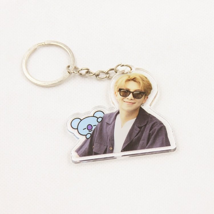 BTS With BT21 Photo Keychain