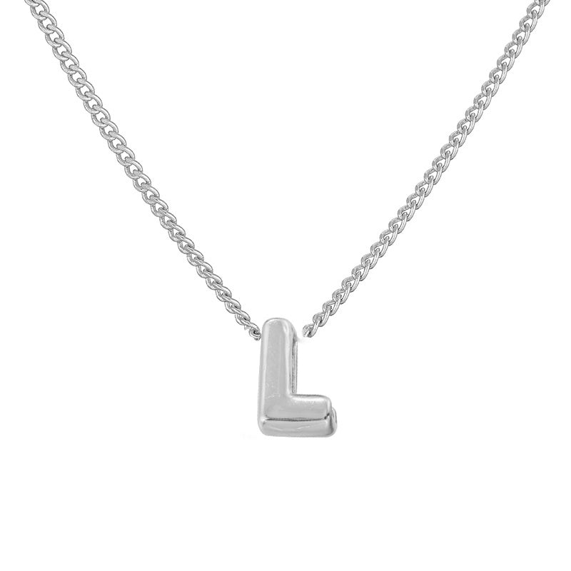 Copper 18K Gold Plated Letter Necklace