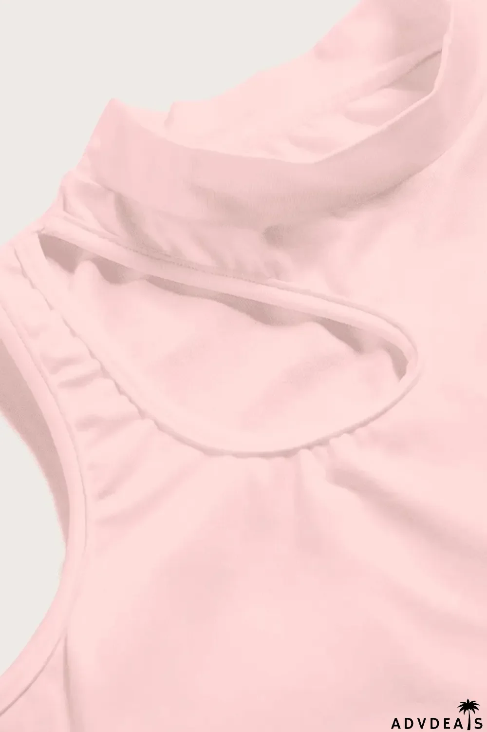 Blue Sexy Solid Patchwork Half A Turtleneck Tops