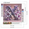 uk.everydayedeals (Limited Stock)Diamond Painting - Full Round - Lily Flower Letter X  (40*40cm)