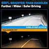 KIMLATAR H7 LED Bulb Super Bright 1:1 Halogen Mini Size H7/H18 LED Bulbs Fog Lights Pack of 2
