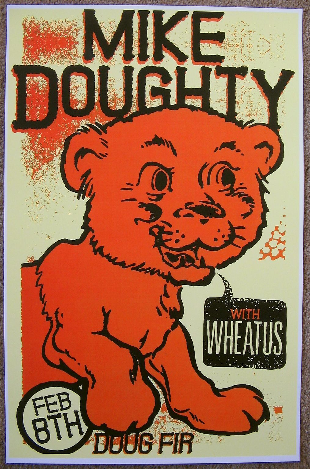 MIKE DOUGHTY 2017 Gig POSTER Portland Oregon Concert