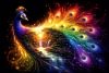Luxury AB Velvet Diamond Painting Kit - Peacock