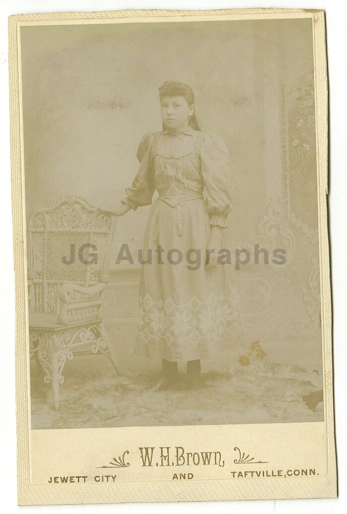 19th Century Fashion - 19th Century Cabinet Card Photo Poster paintinggraph - Taftville, CT