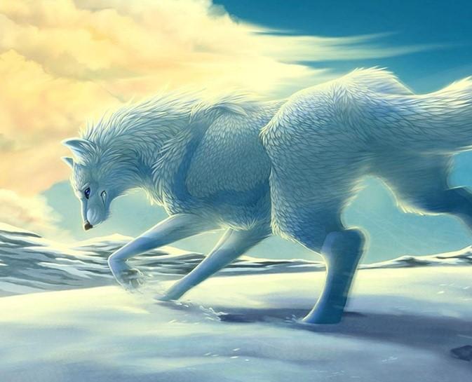 

Legendary White Wolf – Paint By Numbers - 40*50CM, 501 Original