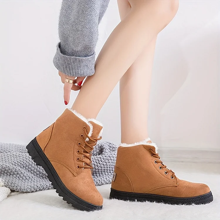 Women's fleece lined hot sale winter boots