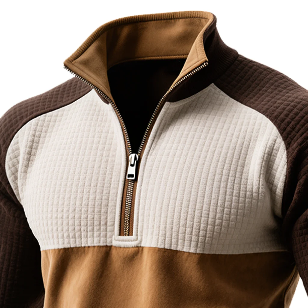 Men's Vintage Waffle Half-Zip Pullover