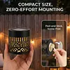 2 Pack Solar Hollow Iron Wall Light Outdoor Garden Fence Lamp
