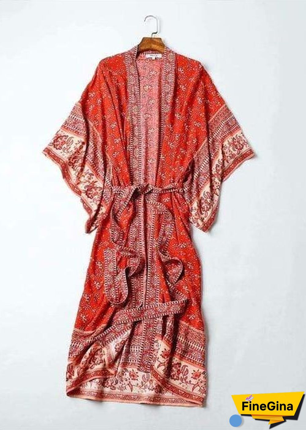 Women's Chic Sienna Boho Kimono - Red Dress