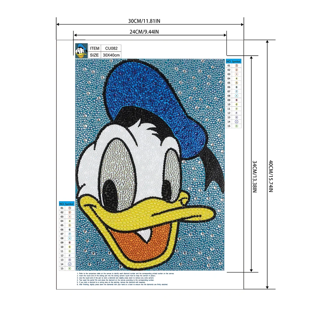 Diamond Painting - Full Crystal Rhinestone - Duck(30*40cm)