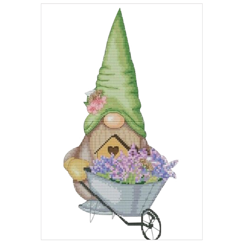 

Gnome - 11CT Stamped Cross Stitch - 58*40CM, 501 Original