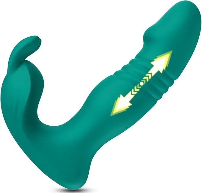 Vibrator portabil pentru femei - Vibrator portabil 3 &icirc;n 1 controlat prin aplicație, jucărie sexuală pentru adulți