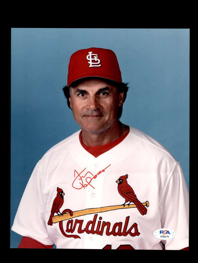 Tony LaRussa PSA DNA Coa Signed 8x10 Cardinals Photo Poster painting Autograph