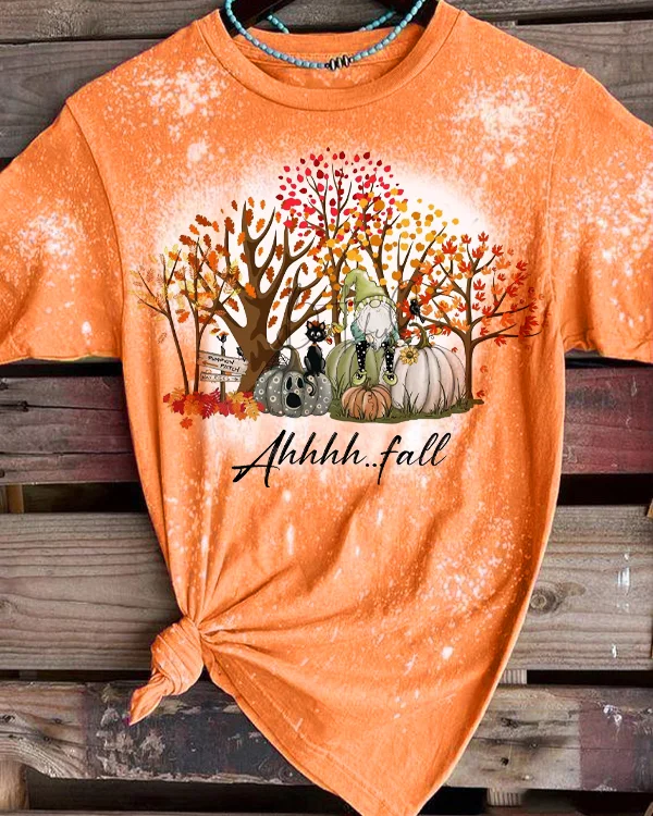 Ahhh...Fall T-Shirt Tee - Orange