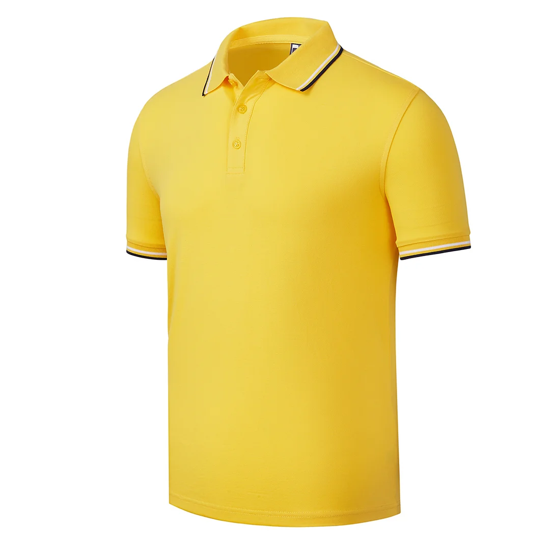 Men's cotton-trimmed polo shirt