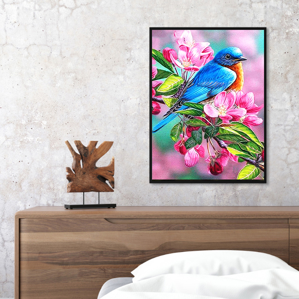 

(Multi-Size) Flowers Bird - Round/Square Drill Diamond Painting - 30*40CM, Square diamond 30*40cm, 501 Original